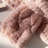 Winter Scarf Soft Imitation Rabbit Fur Solid Color Design Short Scarf Thickened Warm Plush