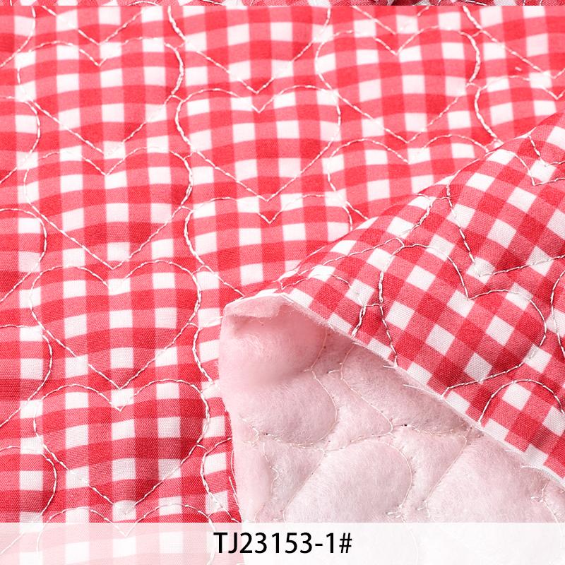 0.5/1/2 Yards Pure Cotton Grid Quilted Cotton Fabric for Winter Coat Gloves Pet Beds Makeup Bags Handmade DIY Clothing Fabrics
