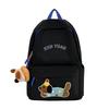 Schoolbag new cute puppy backpack large capacity primary school students junior high school students lightweight schoolbag simple fashion alphabet 