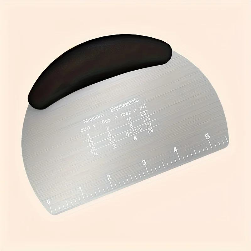 1 Stainless Steel Dough Scraper—a Versatile Baking Tool for Pastries and Bread, and a Safe and Reliable Kitchen Gadget
