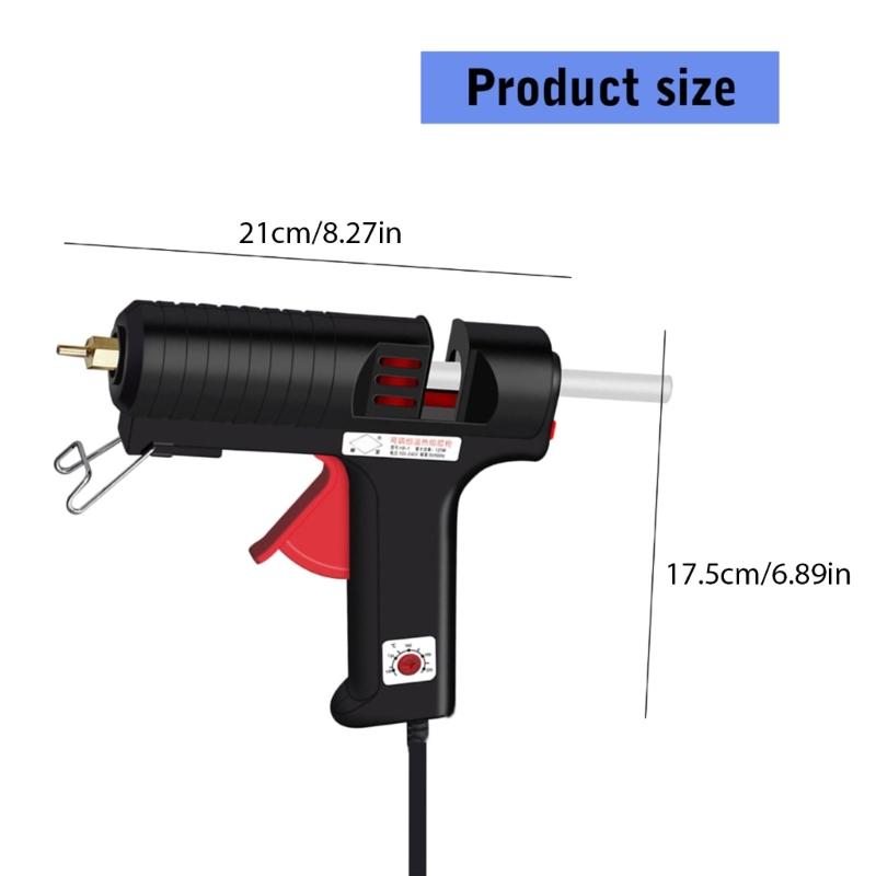 Mini Hot Melt Glues Guns Industrial Mini Guns Thermo Electric Heat Temperature Power Tool with Comfortable Grip 100-220℃