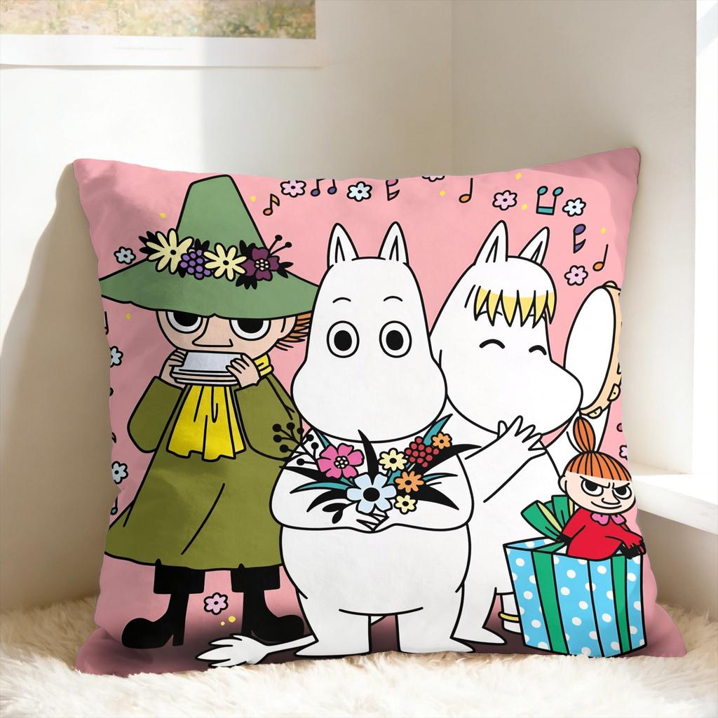 Cute M-Moomins Pillow Cover Soft Cushion Cover Funny Pillow Case For Wedding Party Home Decor