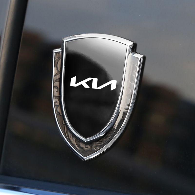 AANJ1 Autoaufkleber 3D Metall-Aufkleber Modifikationsaufkleber Geeignet für Kia Sportage Ceed Picanto Rio ProCeed Niro 5 3 4 K7 K5 K8 K3 Ray K9