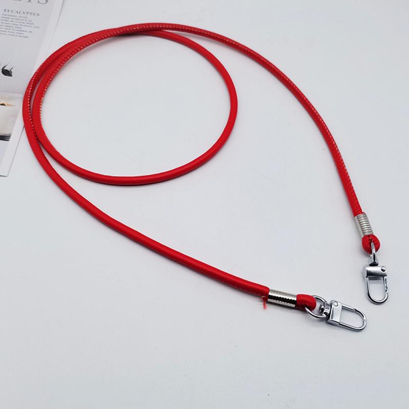 Simple Solid Color Leather Shoulder Crossbody Bag Replacement Strap Anti Lost Phone Chain For Diy Bag Chain Straps