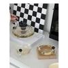 Glass Teacup Teapot Set Pitcher and Cup Set Round Coffee Pot Lovely Glass Decoration Cup Afternoon Tea Cups