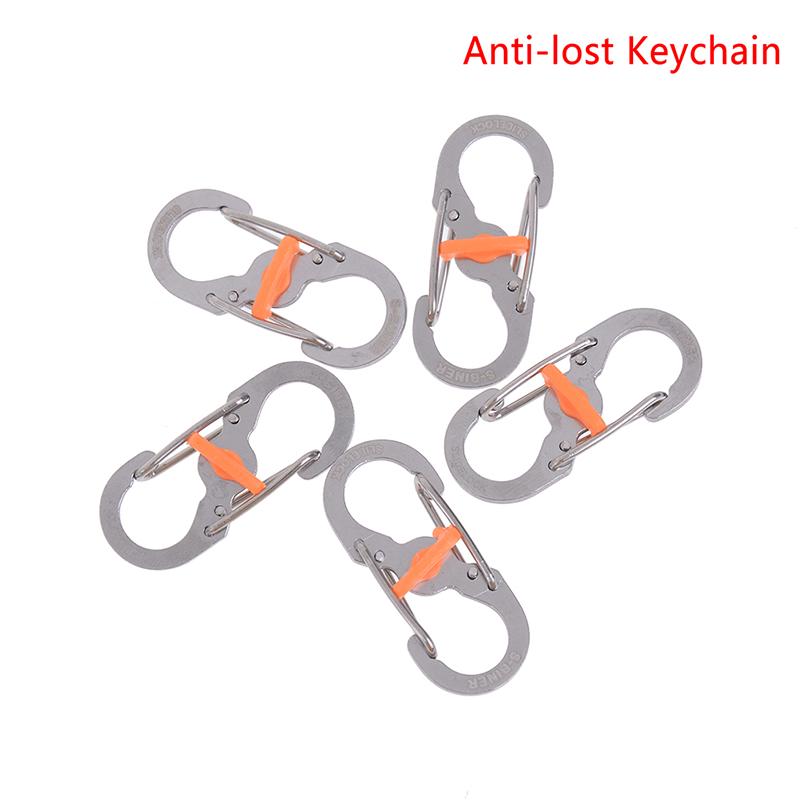8 Word Buckle Locking Carabiner Anti-lost Keychain Outdoor Camping Equipment 8 Word Buckle Locking Carabiner Anti-lost Keychain Outdoor Camping Equipment