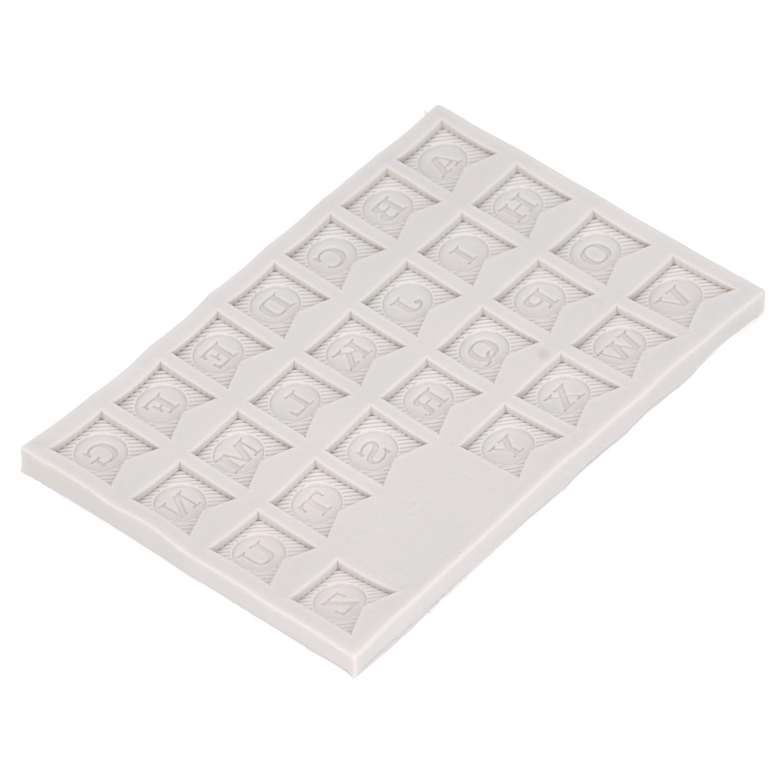 

Alphabet Fondant Silicone Mold DIY Flexible Heat Resistant Easy Demoulding Silicone Cake Mold for L(for 6.5-9kg)