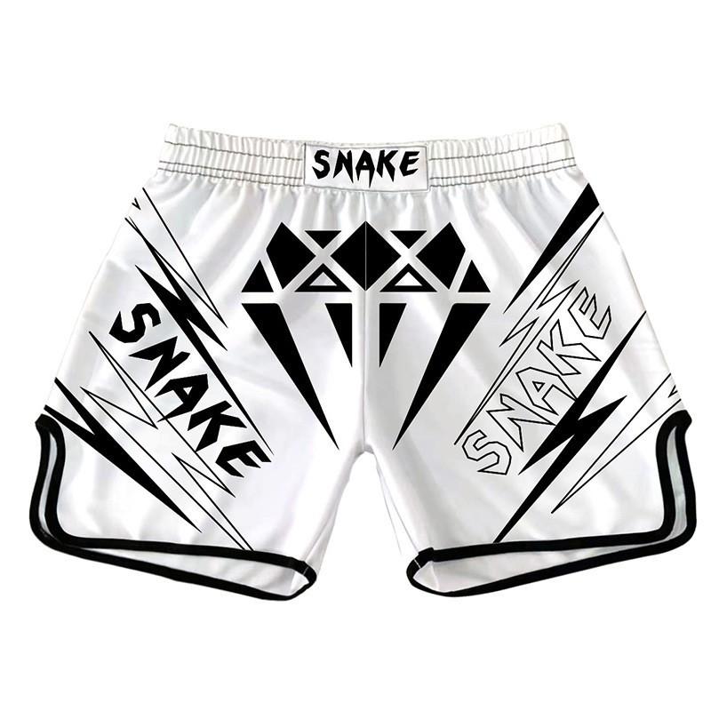 Shorts d'entraînement MMA Boxe Muay Thai Hommes Femmes Léger Séchage Rapide Pantalon de Combat Sportif