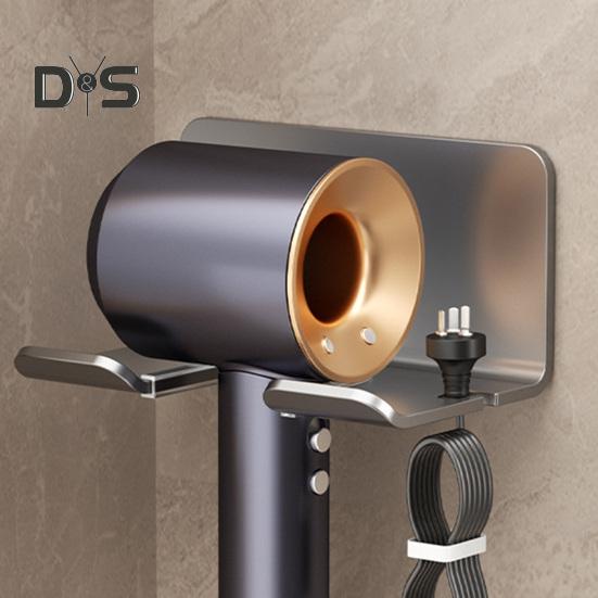 Uchwyt na suszarkę do włosów, ścienny stojak do przechowywania prostownicy do włosów, łatwy montaż, organizer łazienkowy, wieszak druciany do uporządkowanego przechowywania