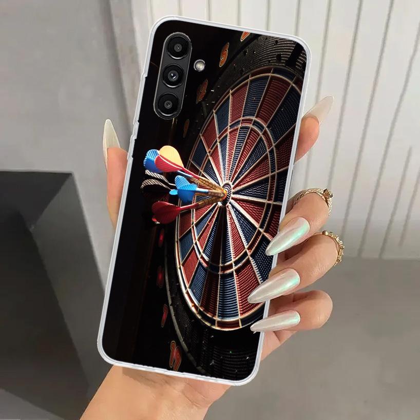 Darts Aesthetics Wire Target Phone Case for Samsung Galaxy A17 A16 A37 A26 A36 A57 A56 A15 A25 A35 A55 A14 A24 A34 A54 A13 A23 A Samsung A26