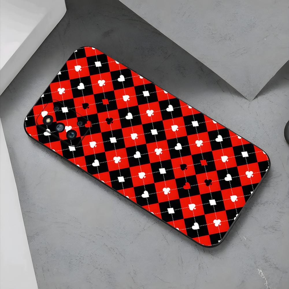 Poker Card Back Design Phone Case For Samsung S26 S25 Edge S24 S23 S22 S21 S20 Ultra Plus Fe Galaxy Silicon Cover