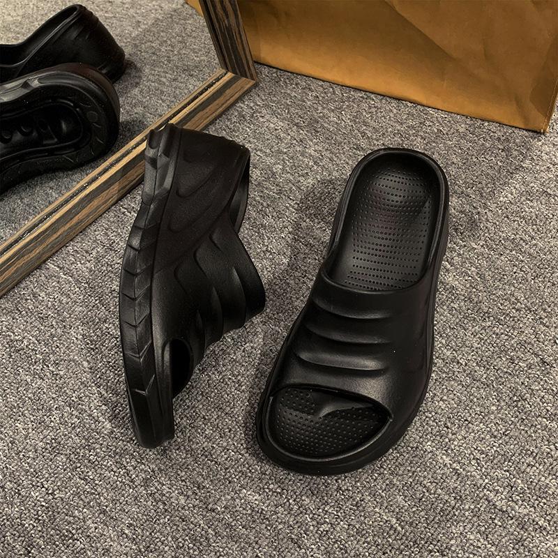 Summer Outdoor Wedge Flip-Flops: Thick-Soled High-Heeled Beach Sandals