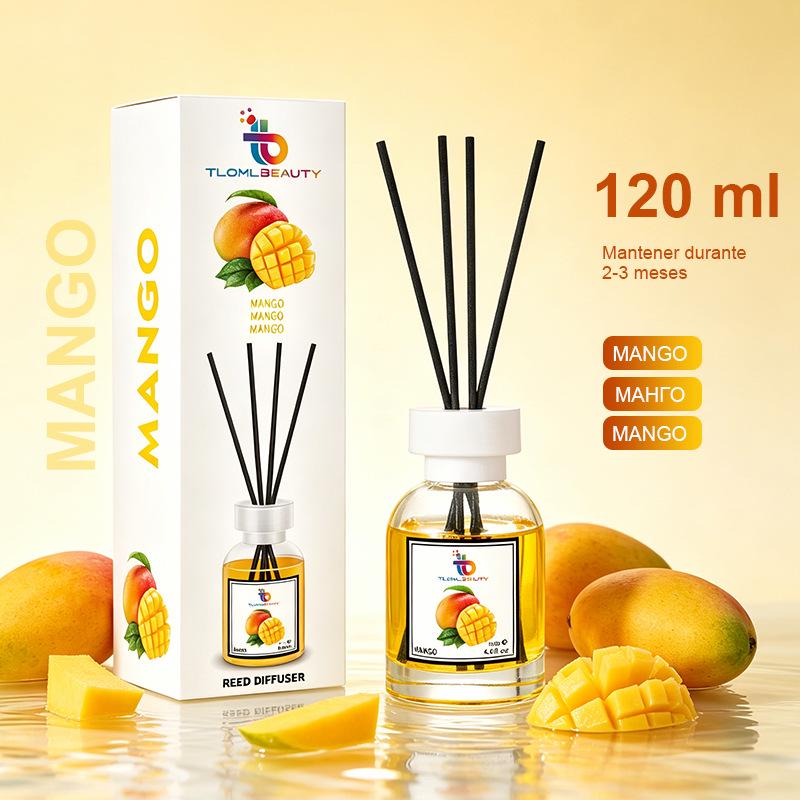 Global Indoor Reed Diffuser Rattan Aroma - Flameless Rouge540 Air Freshener 120ML