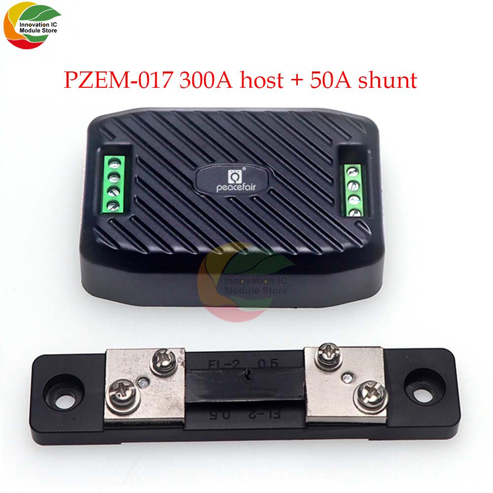 Peacefair Newest PZEM-017 DC 0-300V Voltmeter Ammeter RS485 Modbus Voltage Current Power Energy Meter Electric Watt Meter