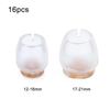 16pcs Cups Socks Round Bottom Silicone Pads Chair Leg Caps Non-Slip Covers Furniture Feet