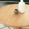 Japanese-Style Household Living Room Small Apartment Tea Table Log Style Simple Round Solid Wood