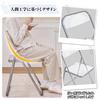 VECELO Folding Fully for Seat Height Weight Capacity Clear Chair, Transparent, Foldable, Lightweight, Portable, Assembled, Meetings, Work, Events,