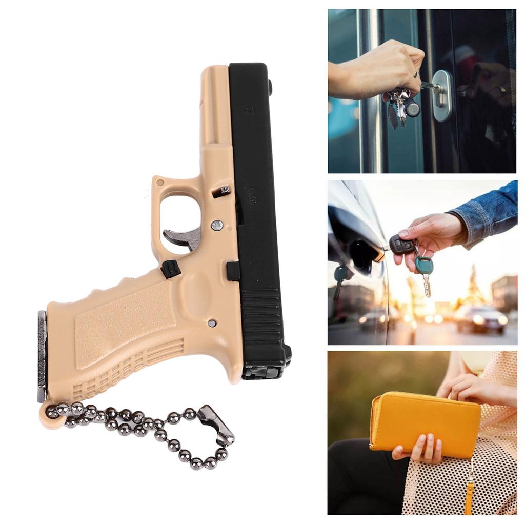 1:3 Scale G17 Keychain High Simulation Decoration Alloy G17 Model Key   for Daily Use