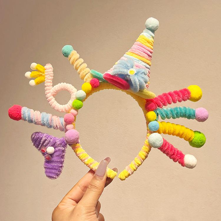 Handmade Pipe Cleaner Headband - Fun, Creative Birthday Hat for Kids, Perfect for Parties and Photos!
