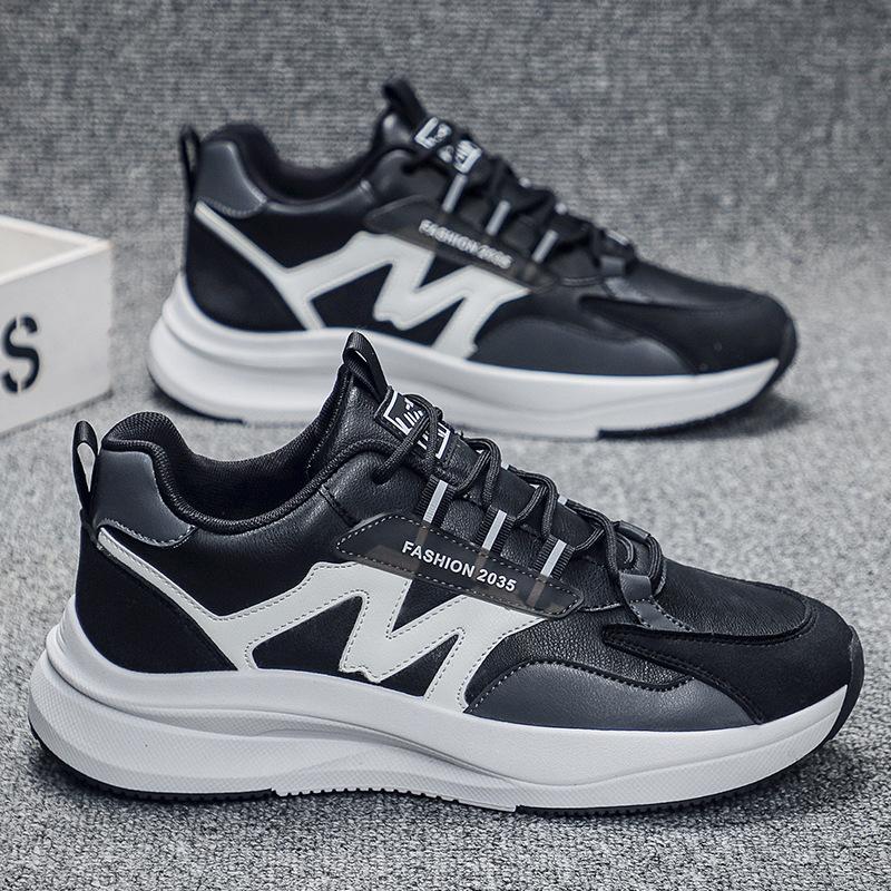 Sommer neue lässige Herrenschuhe Student lässige Sport Laufschuhe schwarz Dad Schuhe atmungsaktiv weichsohlige Herrenschuhe