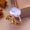 SENIKO 12-16mm Natural Freshwater Pearl Rings For Women Fashion Female Cubic Zirconia CZ Ring Pearl Jewelry Adjustable Ring