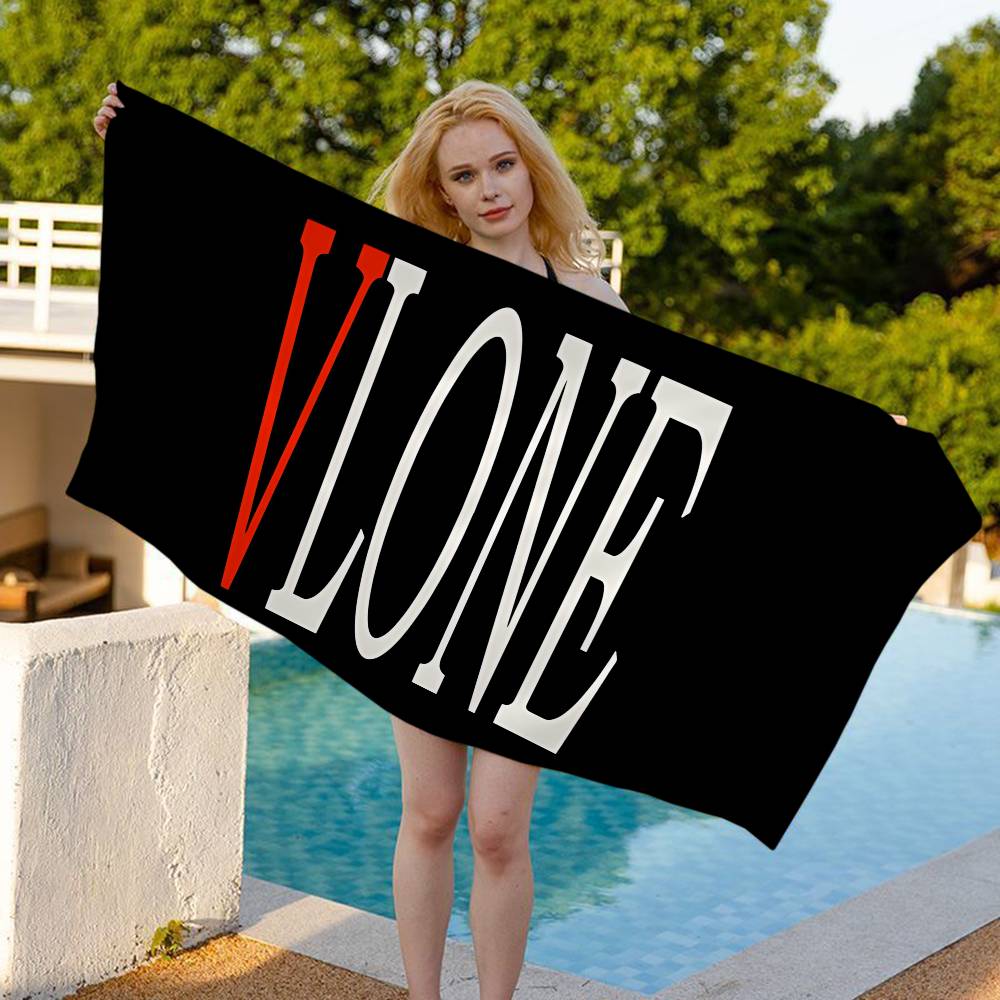 British Clothing Brand V-VLONE Beach Towel Colorful Bath Towels For Girl Microfiber Quick Dry Sand Free Yoga Spa Gym Pool