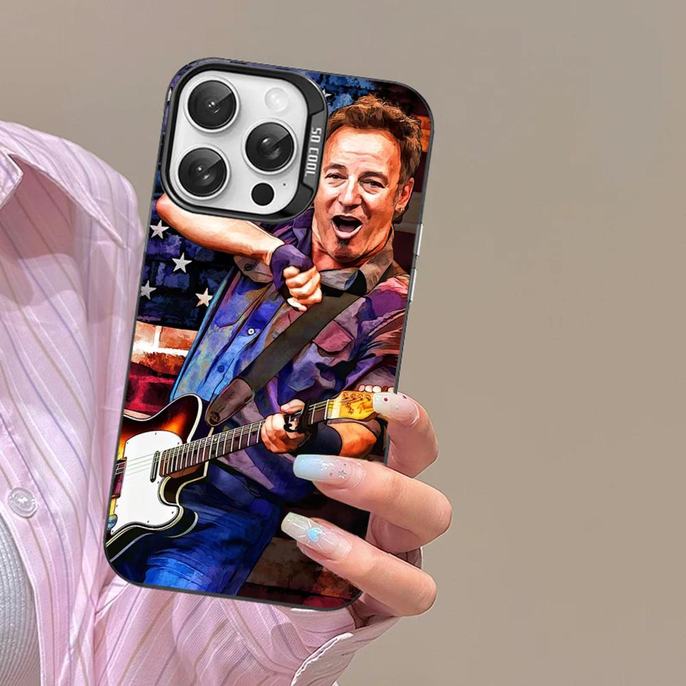 Bruce Springsteen Guitar Phone Case For iPhone 16 15 14 13 12 11 Pro Max X XR XSMAX Matte Shockproof Back Cover