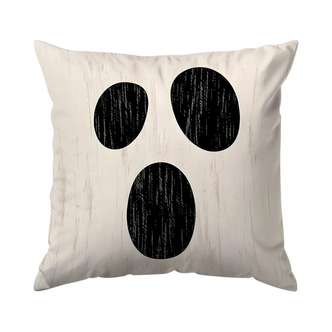 

Halloween expression Cushions Pillowcase Polyester Cushion Cover Throw Pillow Sofa Decoration Pillowcover Home Decor 450mm*450mm