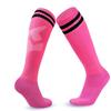 Loogdeel Kids Youth Adult Soccer Socks Stripe Knee High Softball Baseball Sports Socks Breathable Football Socks for Men Women