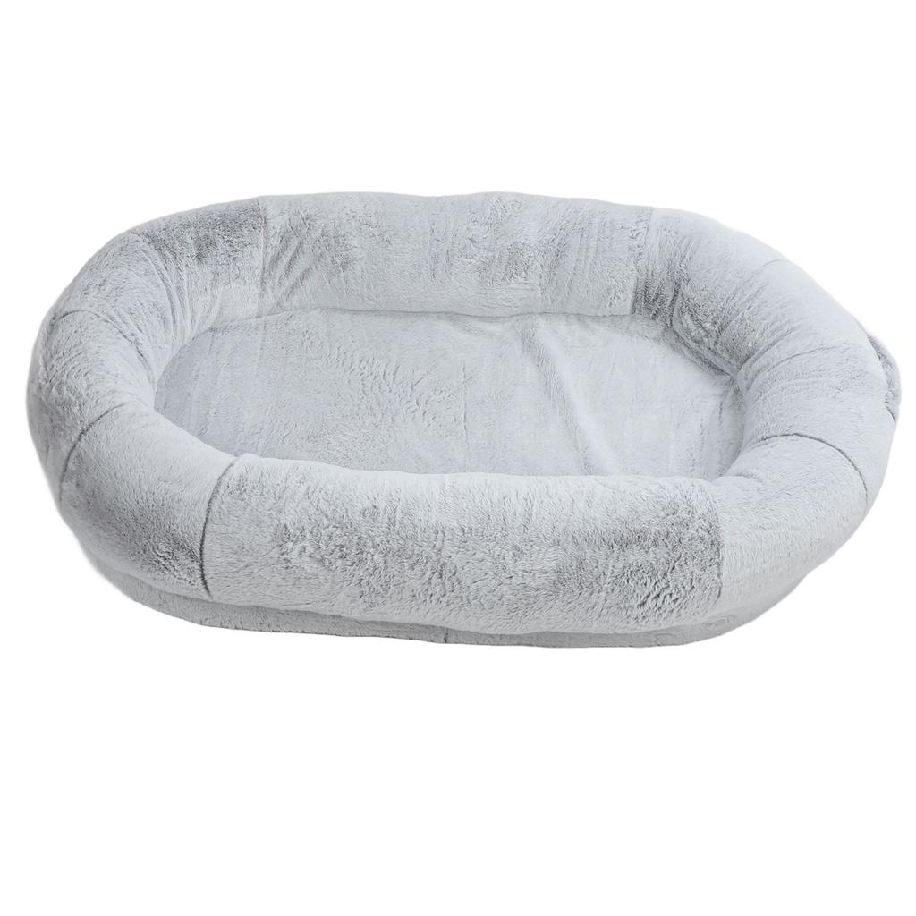 Großes Menschliches Hundebett Abnehmbarer Waschbarer Bezug Weich Rutschfest Menschen Haustierbett mit Tasche Farbverlauf