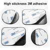 SALEX Replacement Metal Plates Set for Magnetic Car Phone Holders, Wall & Air Vent Mounts, Cases, Magnets. Kit of 4 Black Round Iron Discs Without
