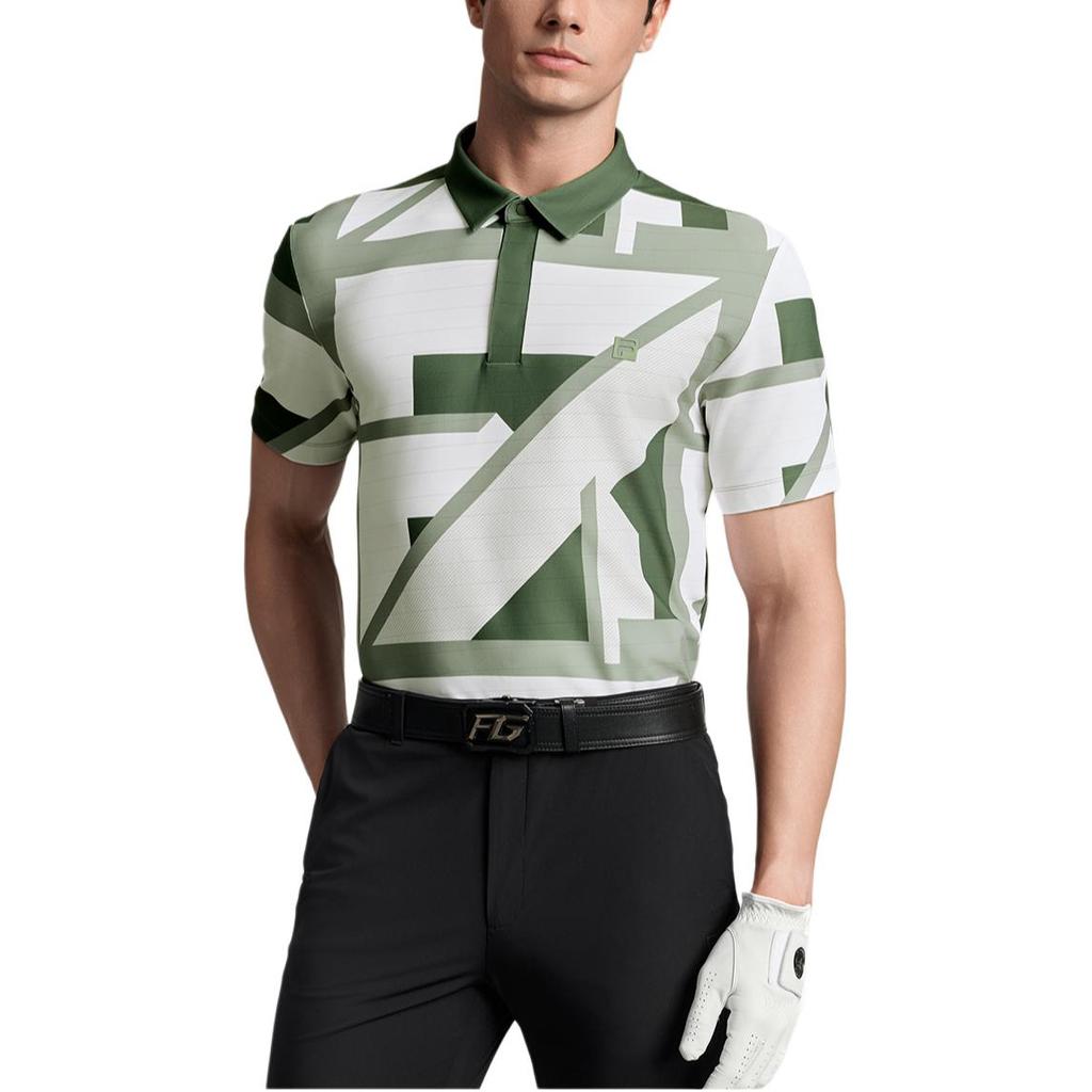 FILA Golf Elite Fashion Knitted Short Sleeve Polo Shirt Men tops A11M535105F-ZB
