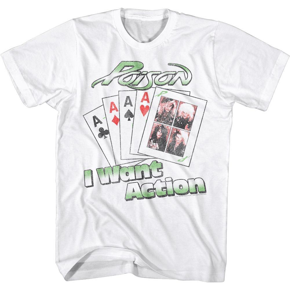 Poison Want Action Card Music Shirt M