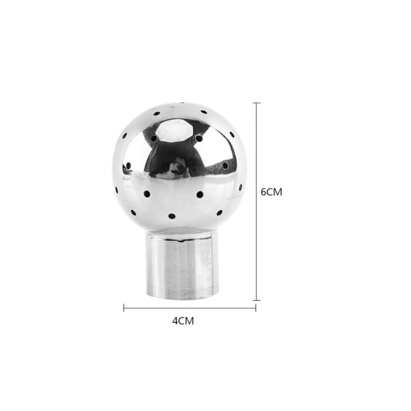 1pc G 1/2 Thread Female Stainless Steel Sanitary Spray Ball Tank Cleaning Ball( Rotary)
