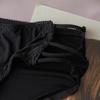 Ice Silk Low Waist Side Strap Fun Triangle Panties Solid Color Transparent Sexy Comfortable Women's Panties