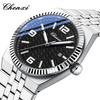 Original CHENXI Watch Fashion Elegant Silver Steel Strip Calendar Quartz Wristwatch Luminous Waterproof Men's Watches