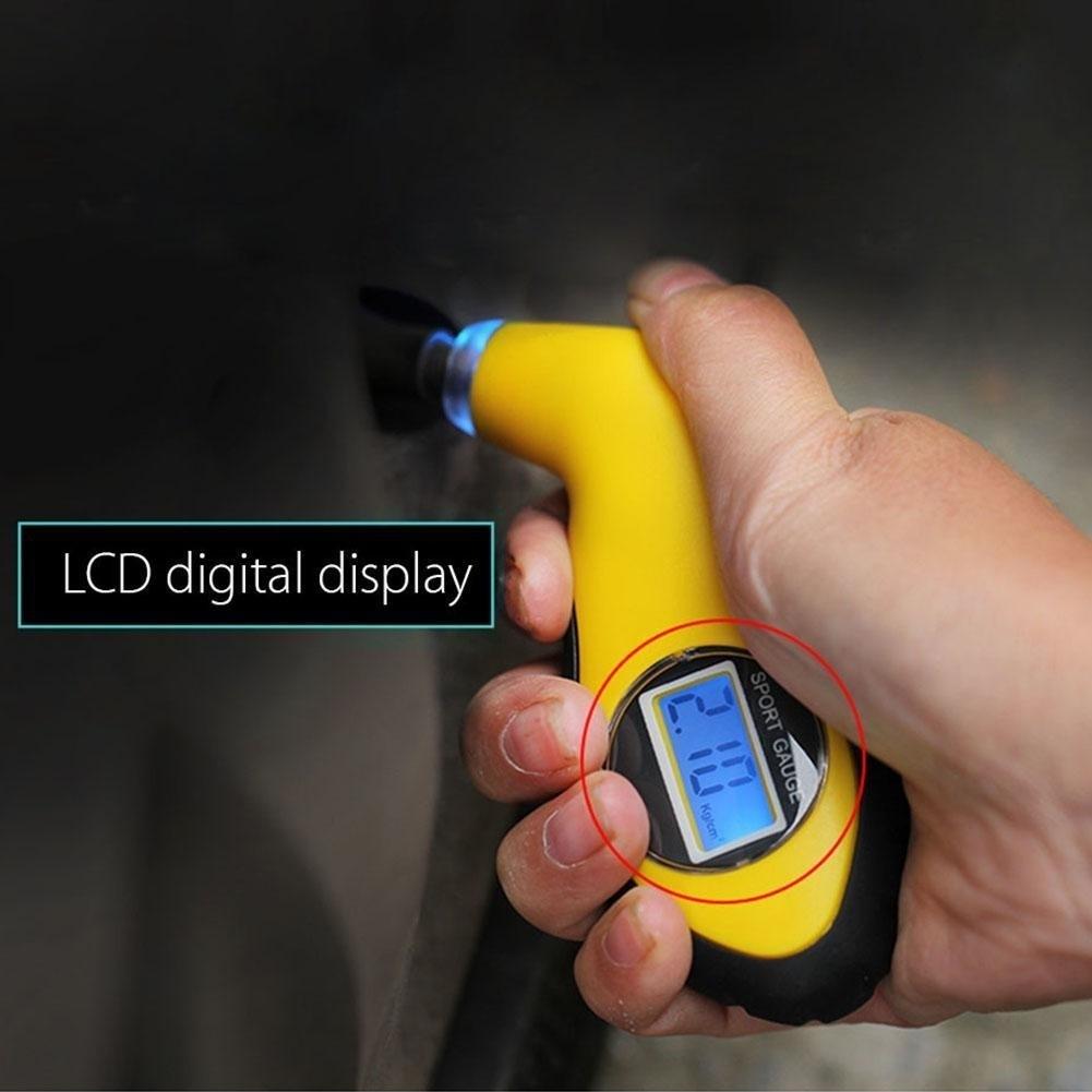 Universal Car Digital Tire Pressure Tool Gauge Car Motorcycle Bike Mini Digital Tire Diagnostic LCD Display