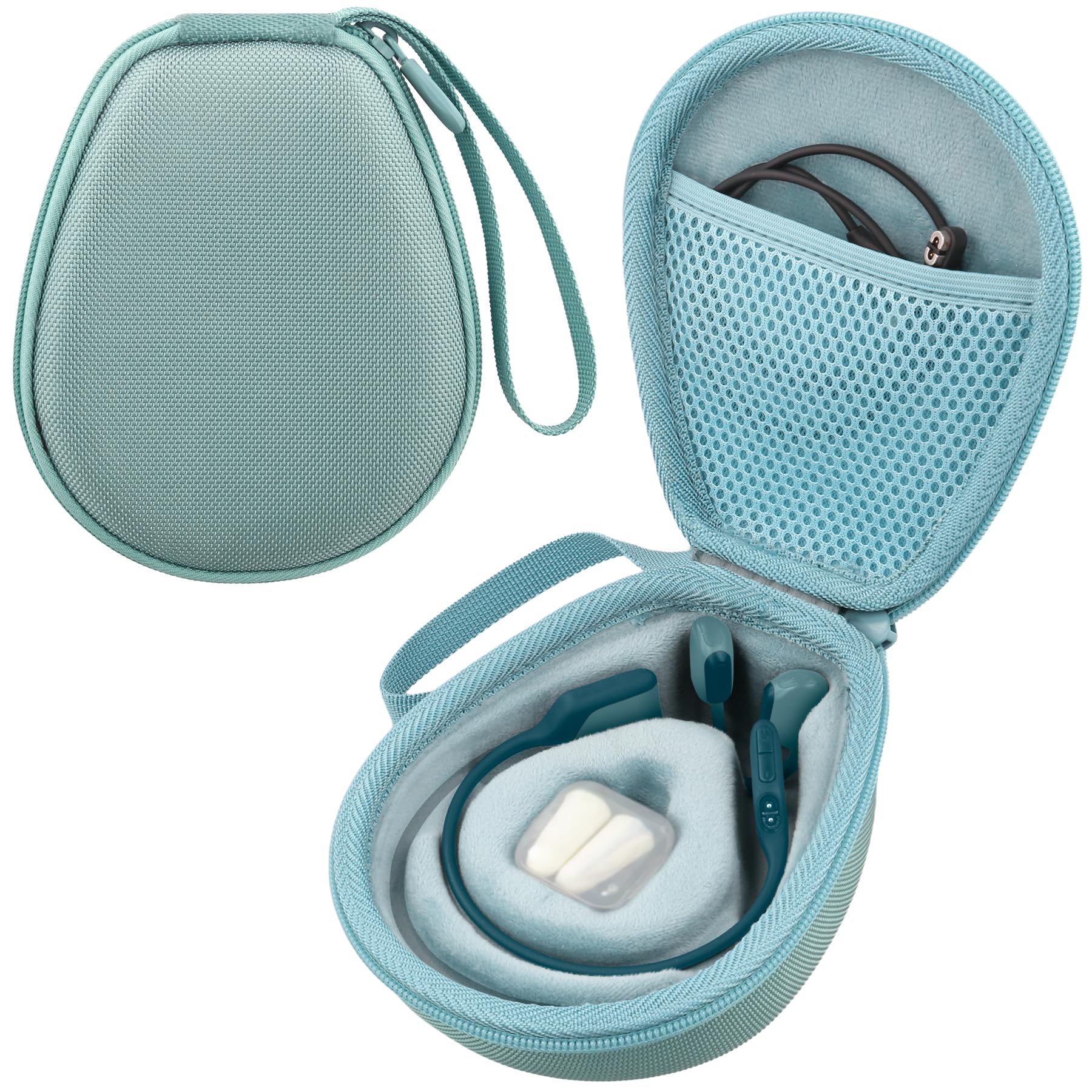 

co2CREA Hard Travel Case for Shokz OpenRun Pro 2/Mini/Swim/Move Bone Conduction Wireless Open-Ear Headphones (Blue)