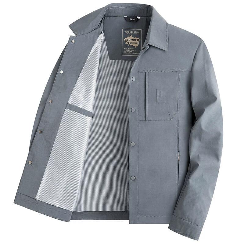 

Мужская модная, деловая, повседневная, ветрозащитная, удобная и универсальная куртка с лацканами XXXXL