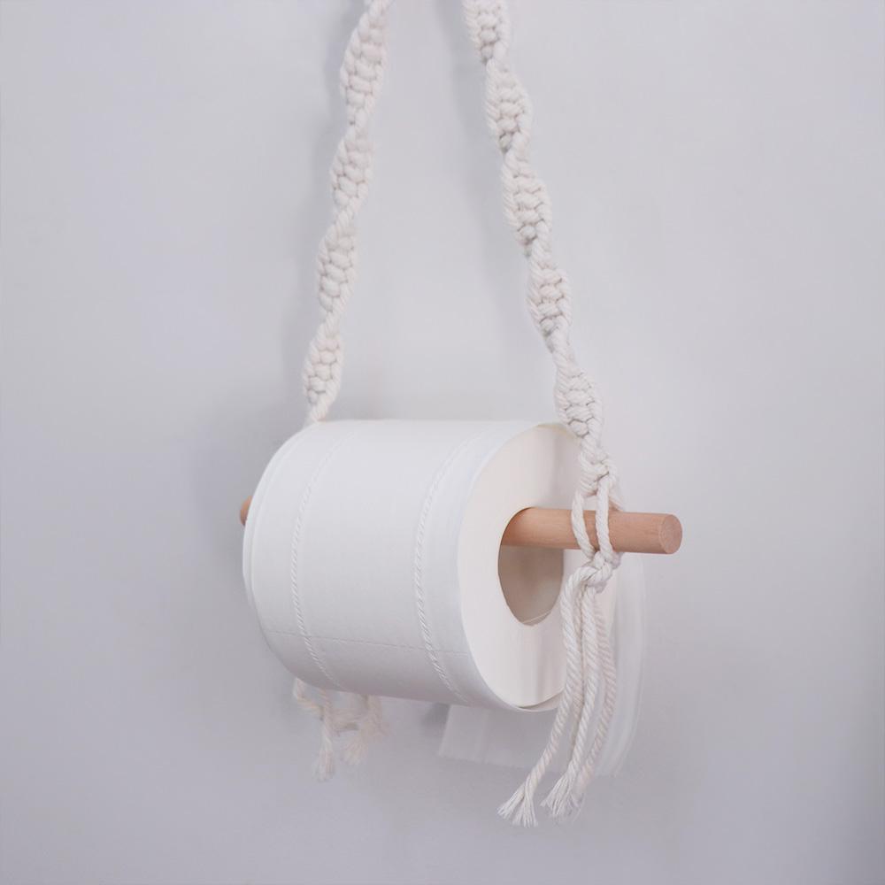 Cotton Thread Bohemian Paper Towel Rack Bohemia Toilet Tissue Holder Tissue Storage Rack  Hotel