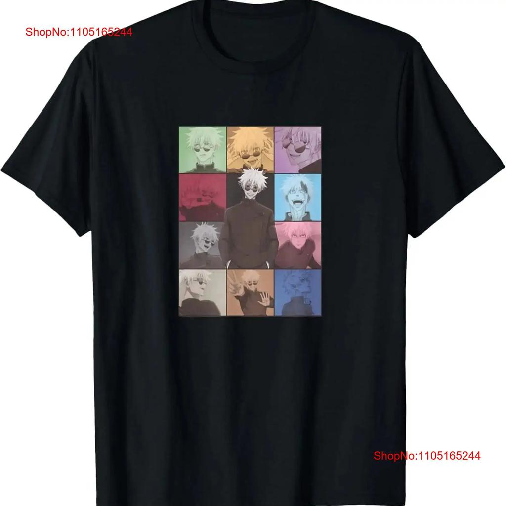 Santuros Gojos Black Adults Classic Fit T Shirt Vintage Versatile Streetwear Slightly Unisex Graphic Stretched