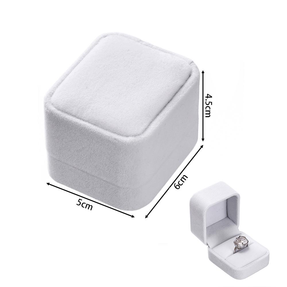 Rounded Flannel Jewelry Box for Rings, Earrings, Pendants, Bracelets, Bangles, and DIY Packaging.