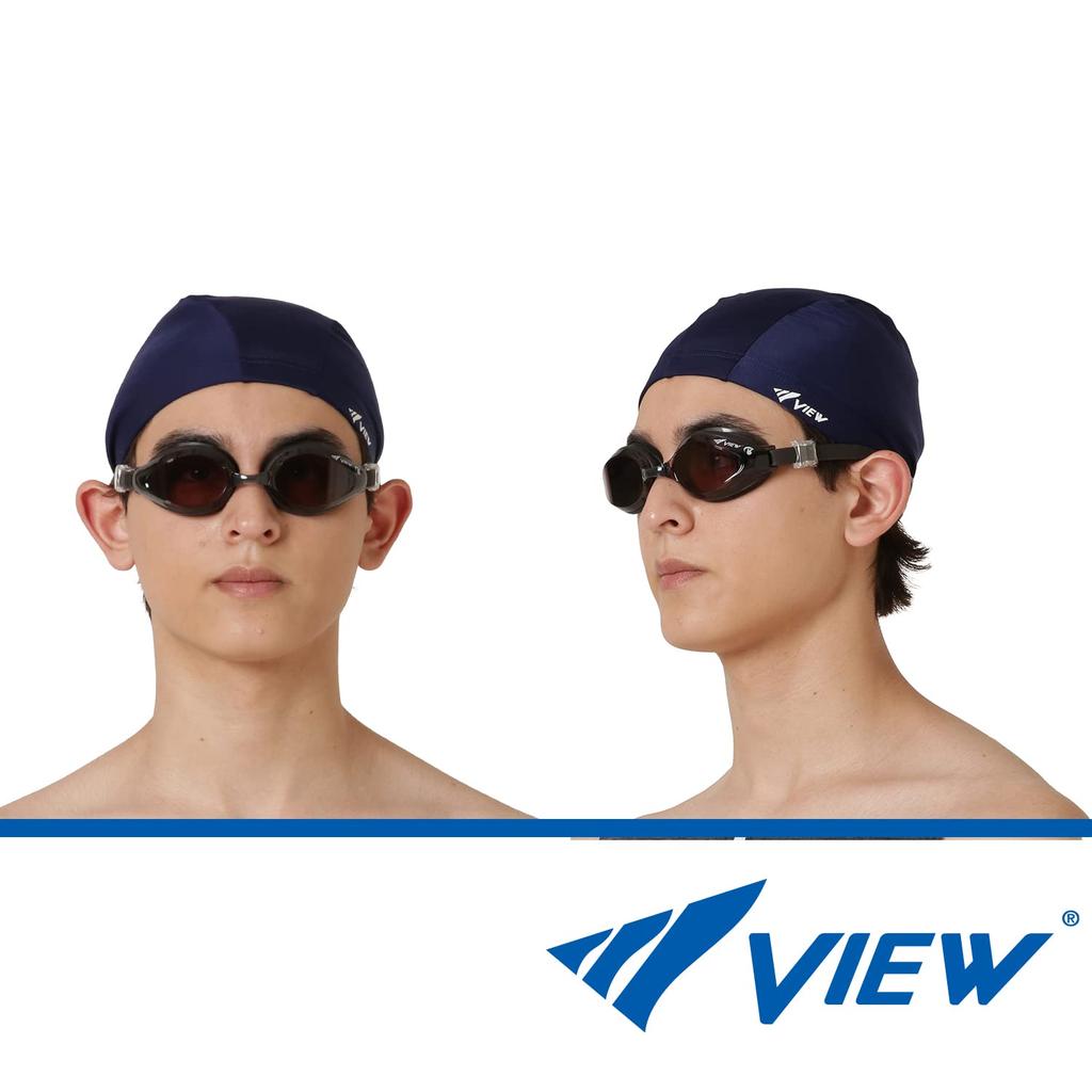 Swimming Made in Adult UV Function Easy to Brown V640SA BR [VIEW] Goggles, Japan, Fitness, Size, Protection, Anti-Fog (SWIPE), Wear,
