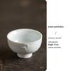 Ceramic Retro Master Cup: Personal Tea Brewing and Tasting Cup, Festive Wedding Red Design