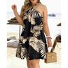 2022 Summer Off-Shoulder Halter Neck Loose Women's Dress