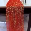 1pc 70cm/27.56in Table Runners Sheer Tulle Cheesecloth with Glitter Metallic Foil for Birthday Anniversary Dining Table Decor