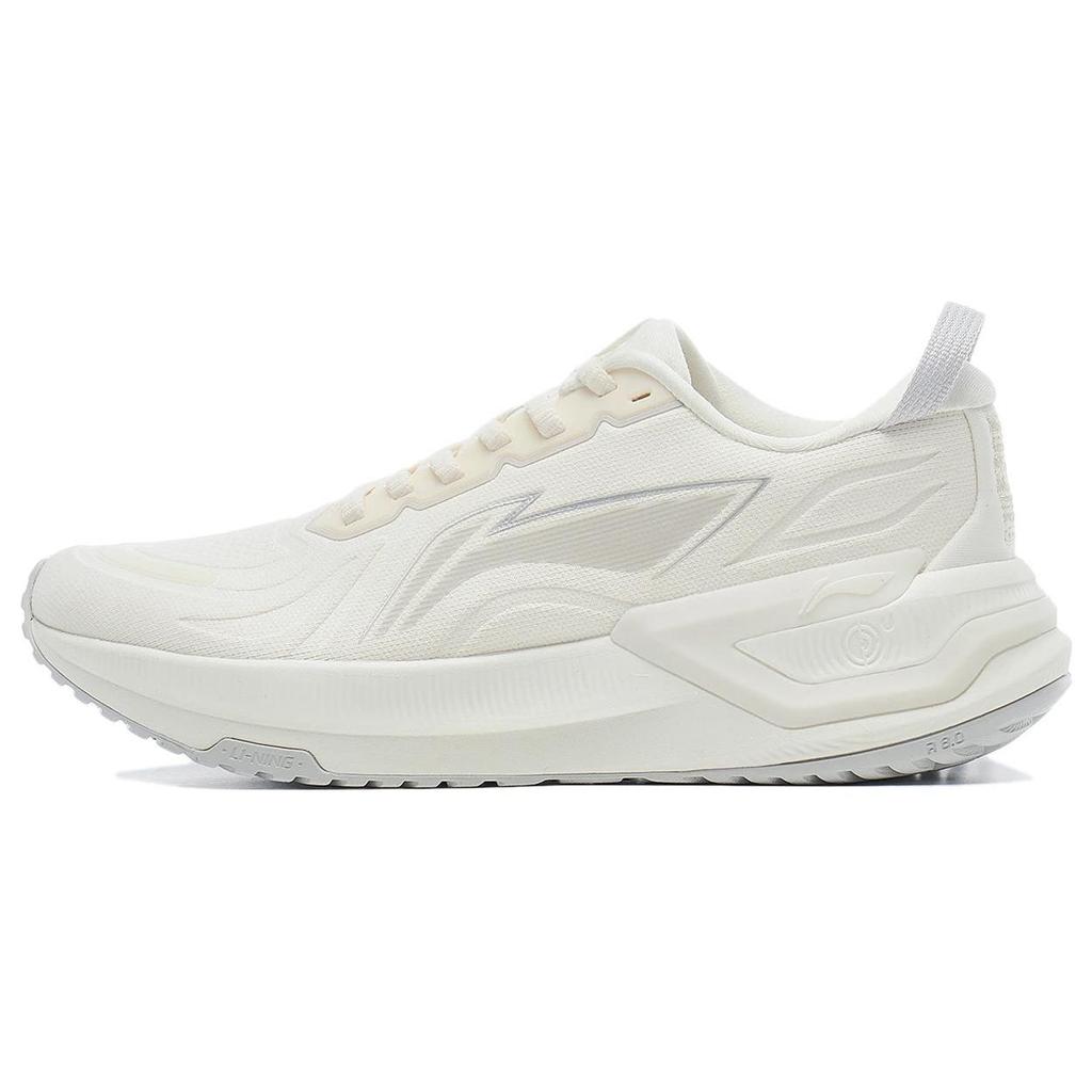 Li Ning Yue Ying 3.0 Round Toe Comfortable Shock Absorbing Non-Slip Low-Top Running Shoes Women sneaker White ARHT020-11
