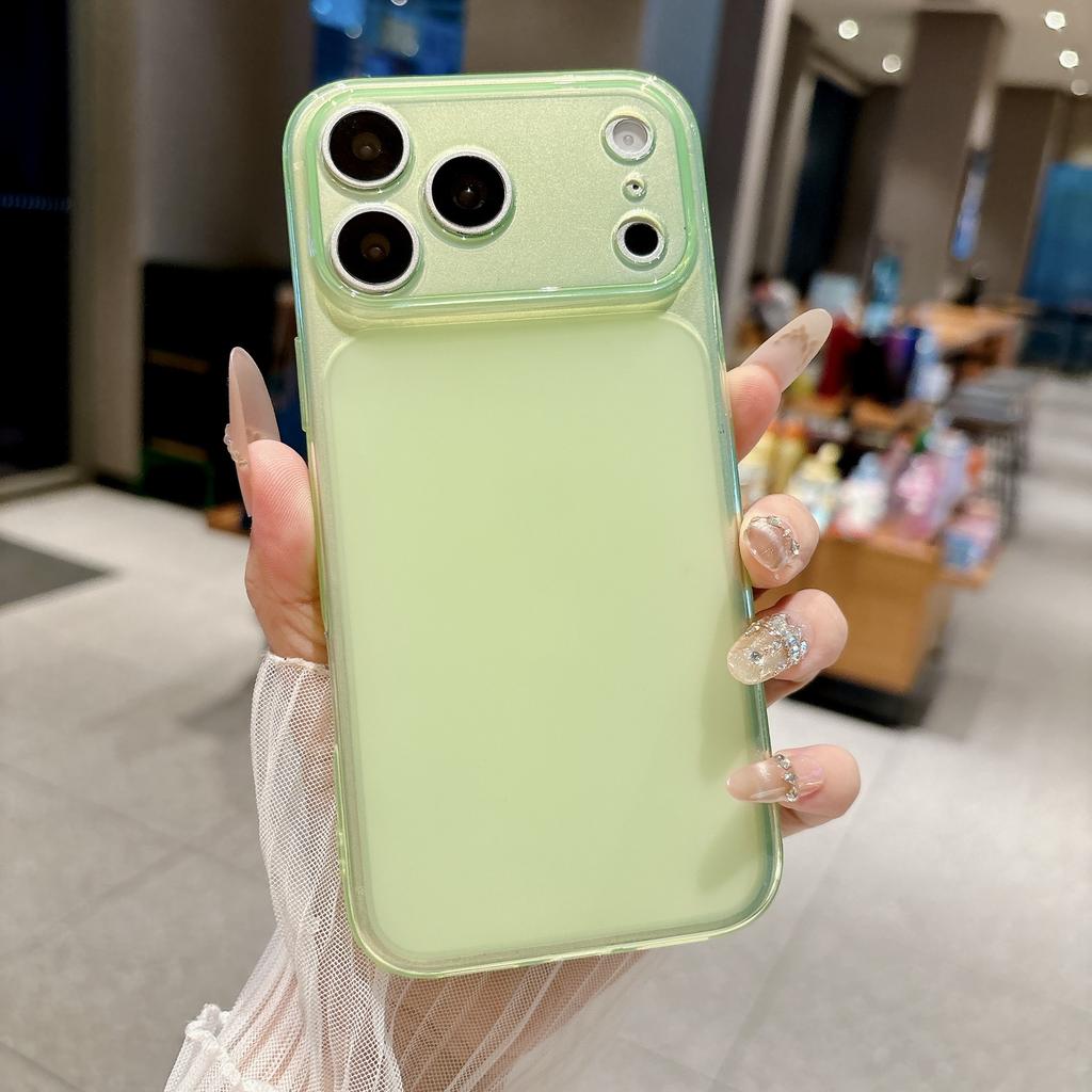 Simple and transparent large window for Apple iPhone17Promax mobile phone case 16/15/14/13/12 soft 11