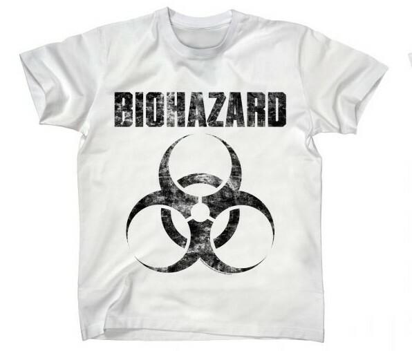 BIOHAZARD cd cvr BLACK CLASSIC LOGO Official WHITE SHIRT LG New urban state mata Unisex T-Shirt XXL