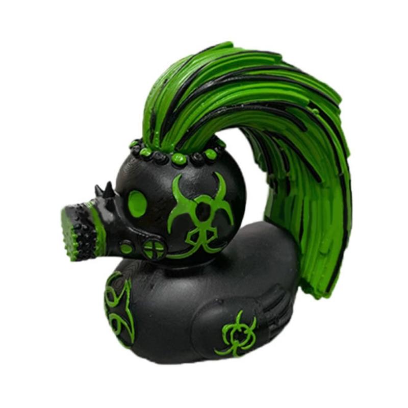 

Punk Duck Sculpture Animal Figure Statue Stylish Home Decorations Dance Culture Inspires Resin Figure for Collector